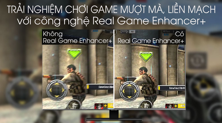 Công nghệ Real Game Enhancer+ - TIVI QLED SAMSUNG QA75Q80T