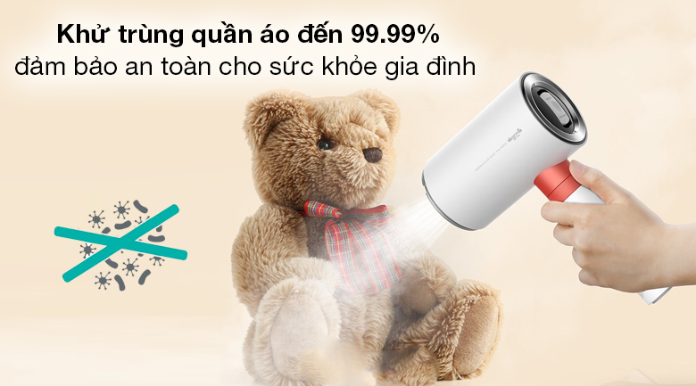 Bàn ủi hơi nước cầm tay DEERMA HS218 - Khả năng khử trùng đến 99.99%, chăm sóc sức khỏe gia đình tốt hơn