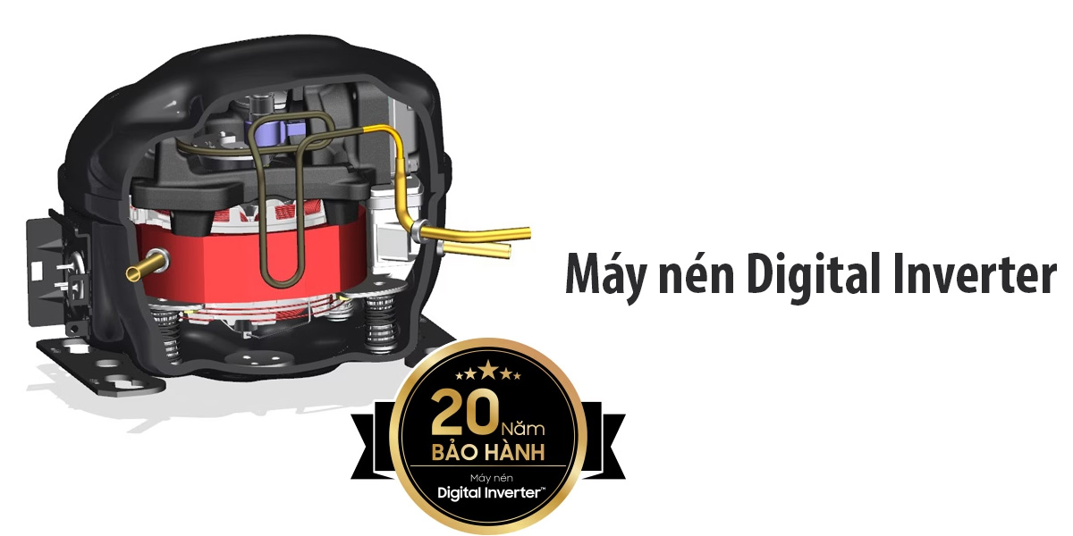 Máy nén Digital Inverter tiết kiệm điện năng