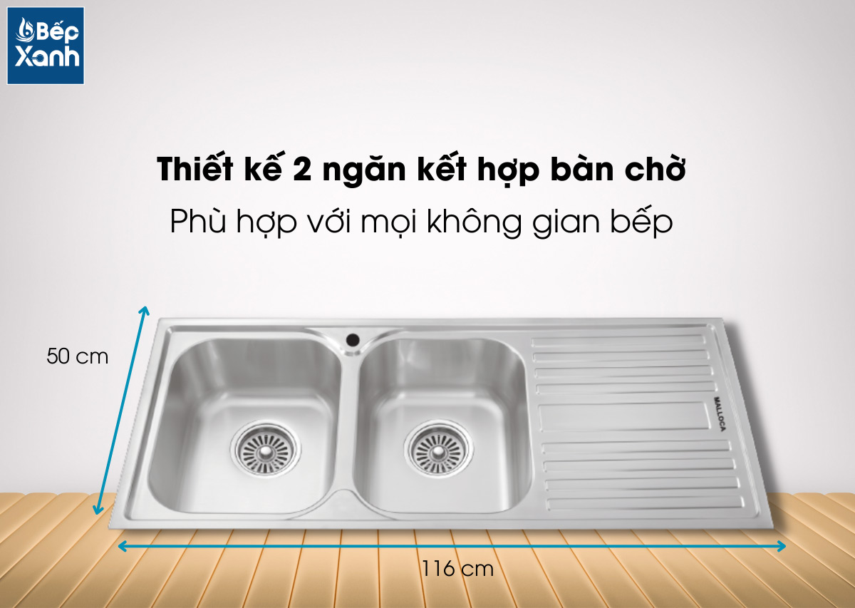 Thiết kế 2 ngăn kết hợp bàn chờ tiện lợi