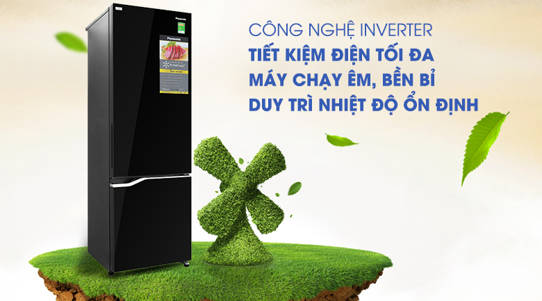 Công nghệ Inverter - Tủ lạnh Panasonic Inverter 322 lít NR-BV360GKVN