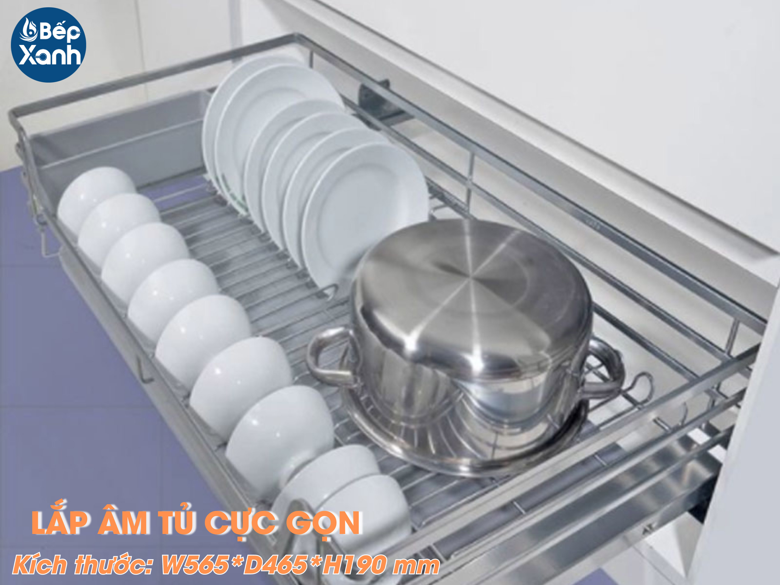 Kệ bát đĩa tủ dưới Grob GP-60 thiết kế
