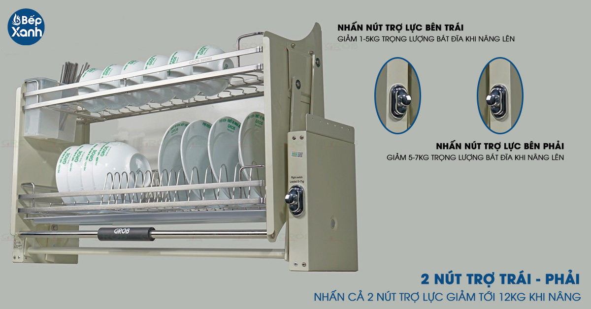 GV304-170 được trang bị nút trợ lực