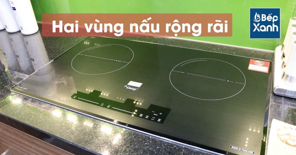 Hai vùng nấu rộng rãi