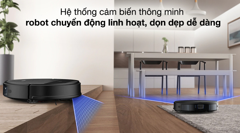 Robot hút bụi Samsung VR05R5050WK/SV - Hệ thống cảm biến thông minh chuyển động mượt mà, dọn dẹp hiệu quả