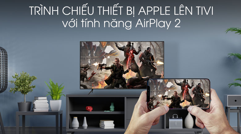 AirPlay 2 TIVI QLED SAMSUNG QA75Q60T