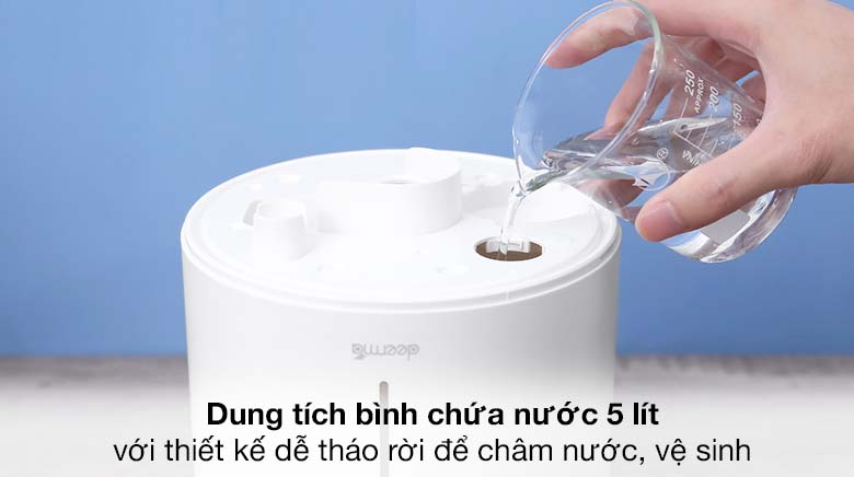 Dung tích lên đến 5 lít - Máy tạo độ ẩm Deerma F628 