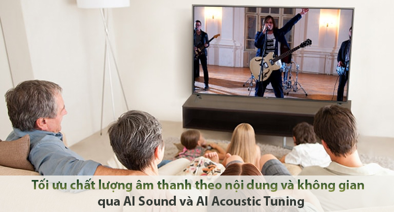 Smart Tivi LG 4K 65 inch 65UP7750PTB AI Sound và AI Acoustic Tuning