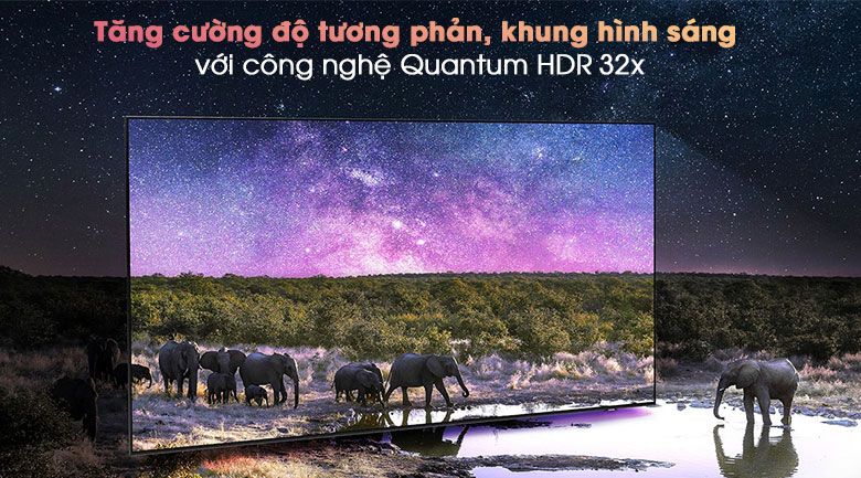 Tăng cường độ sáng trên từng khung hình hiển thị với công nghệ Quantum HDR 2000 nits