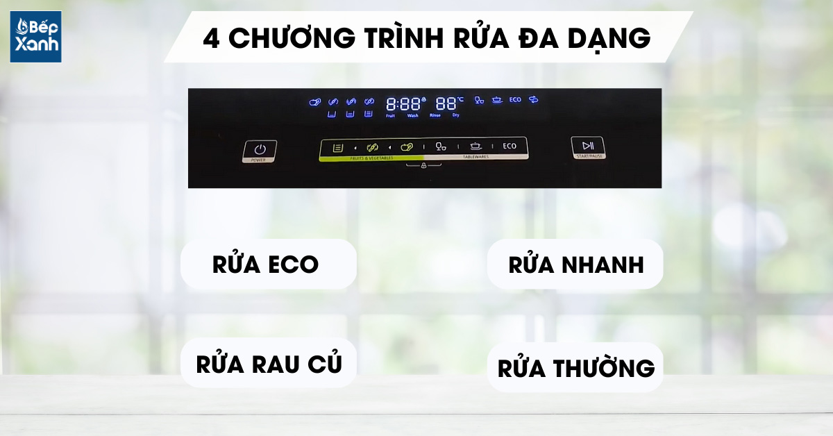 Đa dạng chương trình rửa