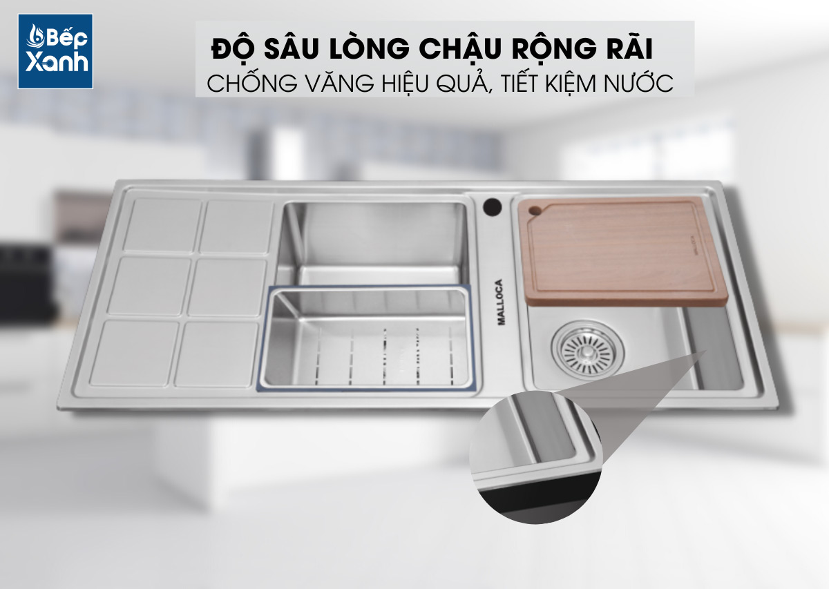 Độ sâu lòng chậu