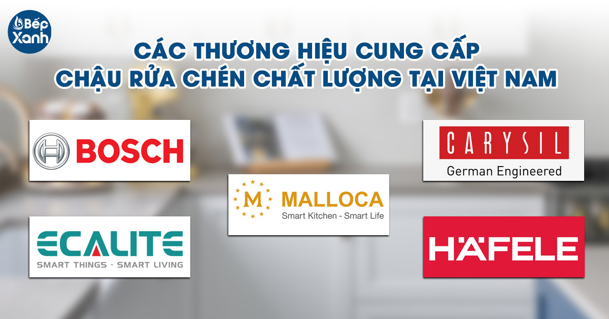 Một số thương hiệu cung cấp chậu rửa chén chất lượng