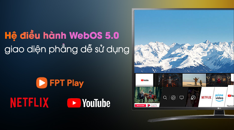 Smart Tivi LG 4K 65 inch 65UN7400PTA - Hệ điều hành WebOS 5.0