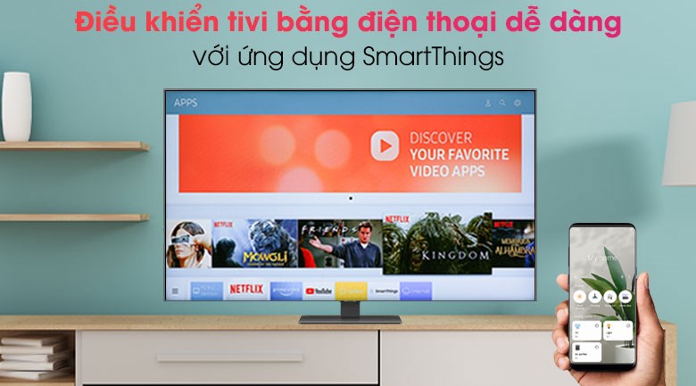 Smart Tivi QLED 4K 50 inch Samsung QA50Q80A - SmartThings