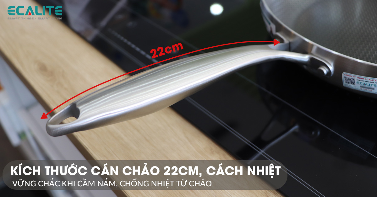 Kích thước cán chảo EP-28H, chống nhiệt