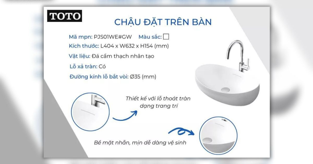 chậu lavabo đặt bàn 