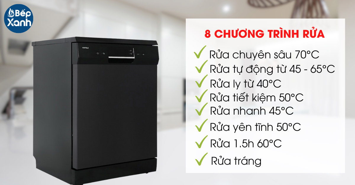 8 chương trình rửa đa dạng