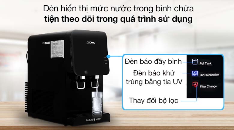 Tích hợp đèn báo - Máy lọc nước RO Cuckoo CP-FR601HB 4 lõi 