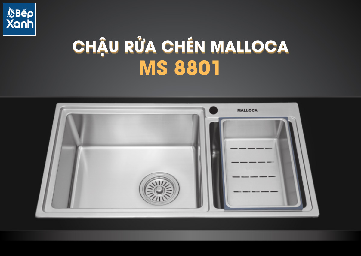 Chậu rửa chén Malloca MS 8801