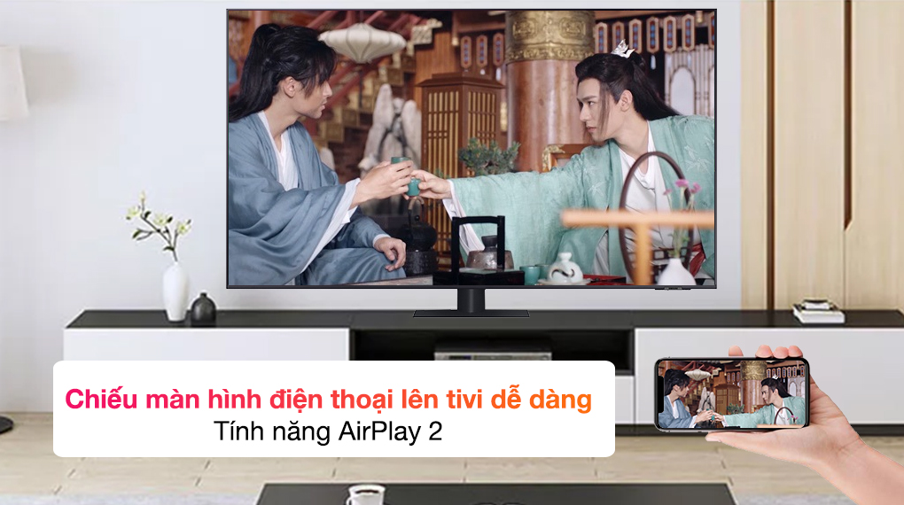 Smart Tivi QLED 4K 75 inch Samsung QA75Q70A - AirPlay2