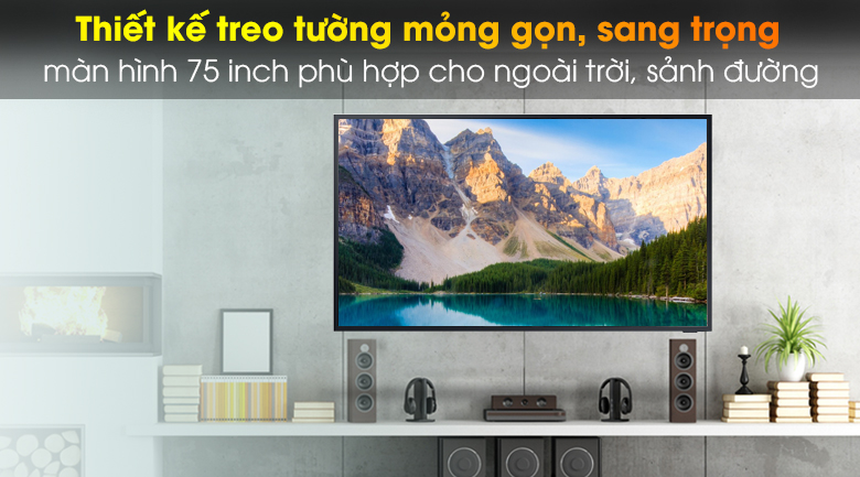 Smart Tivi The Terrace QLED Samsung 4K 75 inch QA75LST7T - Thiết kế hiện đại