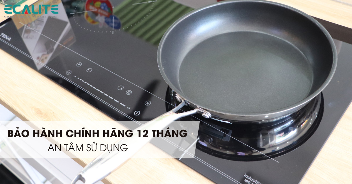 Chảo chống dính Ecalite EP-28EHN được bảo hành 12 tháng tại nhà