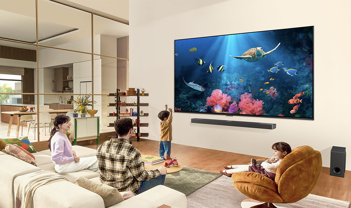 Tivi QNED LG 4K 98 Inch 98QNED89TSA có thiết kế màn hình lớn đẹp mắt