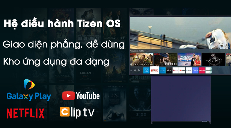 Smart Tivi QLED Samsung 4K 43 inch QA43LS05T - Tizen OS