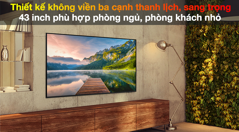 Thiết kế - Smart Tivi Samsung 4K 43 inch UA43AU8100