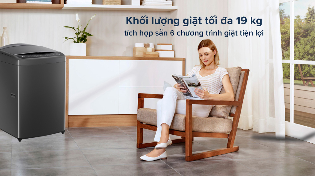 Máy giặt LG TV2519DV7B - Khối lượng giặt và chương trình giặt