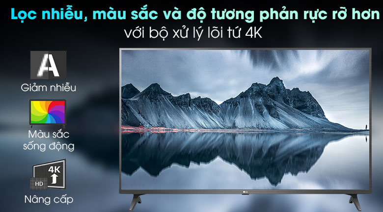 Smart Tivi LG 4K 49 inch 49UN7290PTF - Bộ xử lý Quad Core 4K