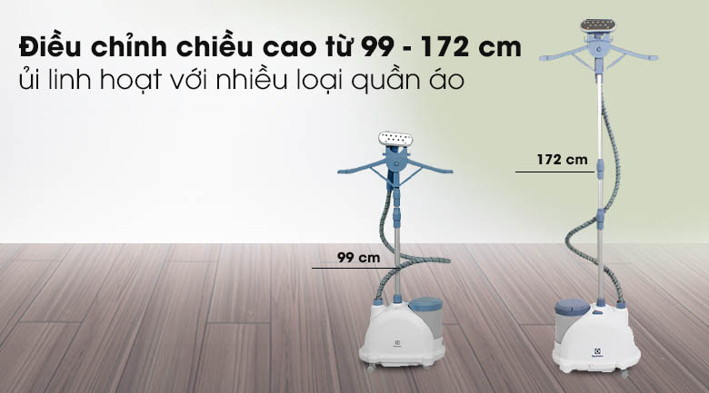 Điều chỉnh chiều cao linh hoạt của bàn ủi Bàn ủi hơi nước Electrolux E5GS1-55DB