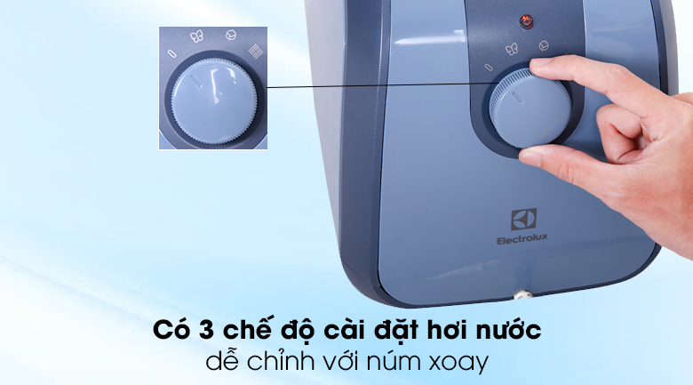 Bàn ủi hơi nước Electrolux E5GS1-89BM - Có 3 chế độ cài đặt hơi nước