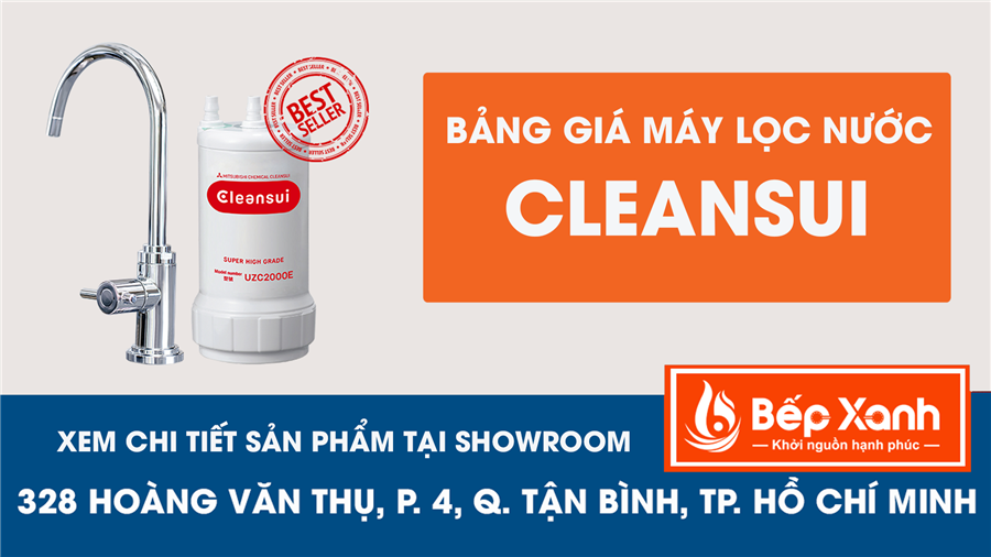 Bảng giá máy lọc nước Mitsubishi Cleansui mới nhất