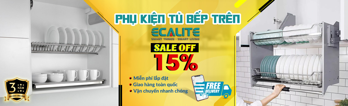 Kệ chén tủ trên Ecalite