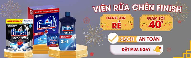 Viên rửa chén Finish