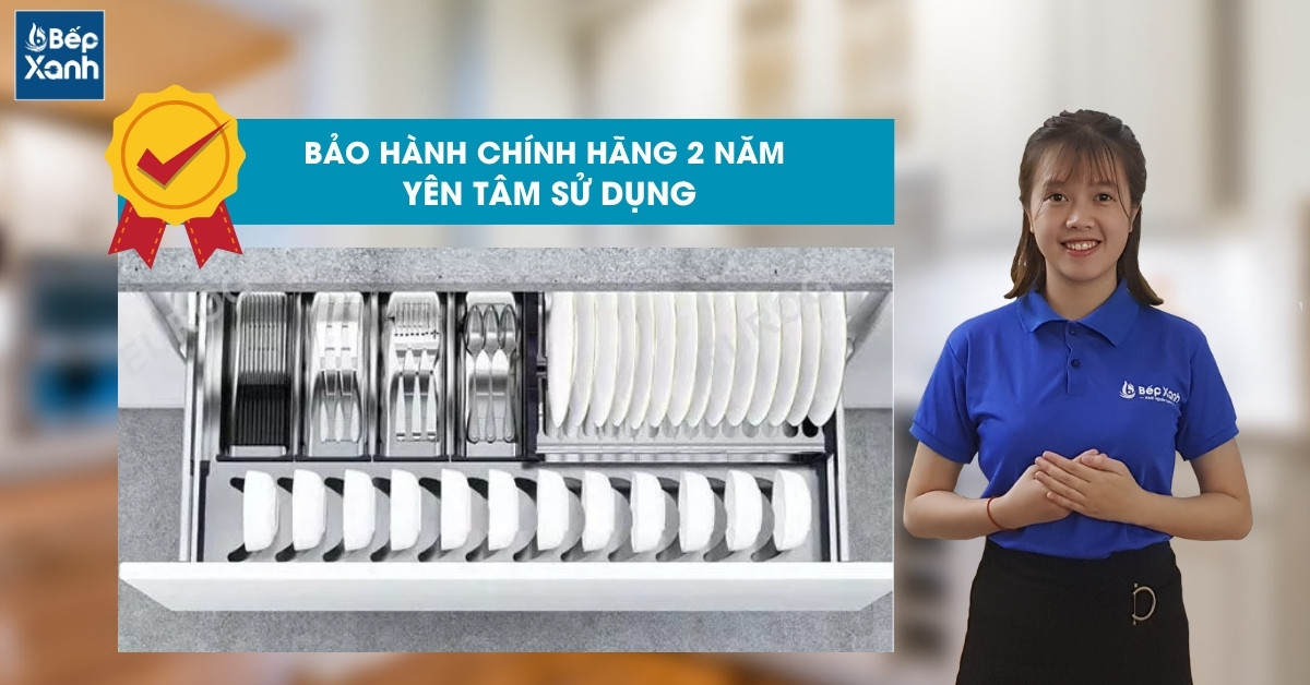 Kệ chén đĩa inox EU132600 được bảo hành 2 năm