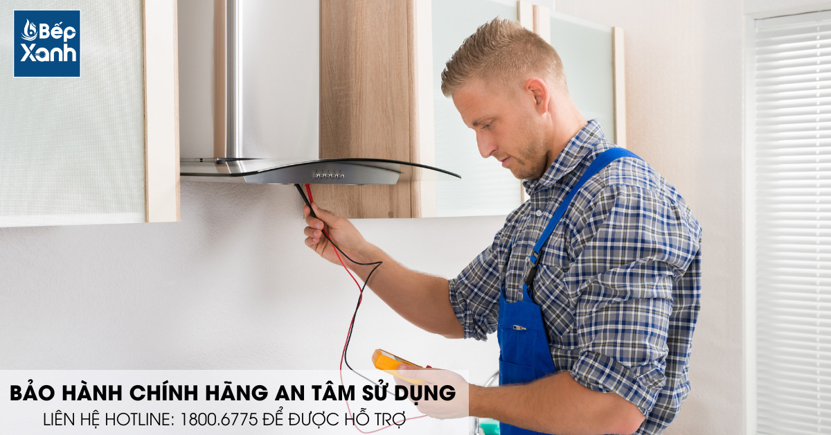 Chính sách bảo hành máy hút mùi áp tường