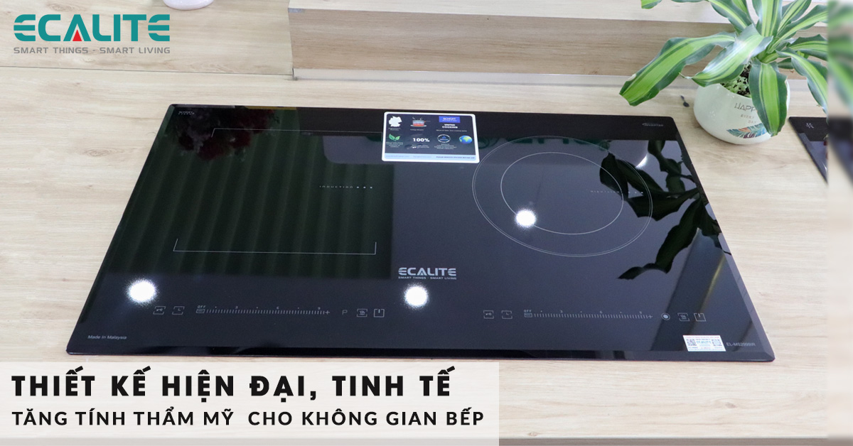 Bếp 1 từ 1 điện Ecalite EL-MS2999IR có thiết kế hiện đại