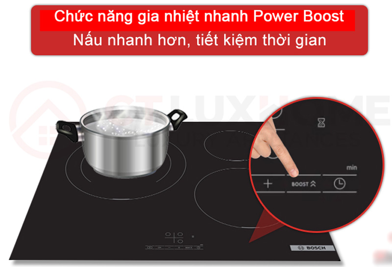 Chức năng gia nhiệt nhanh của Bosch PUJ61RBB5E