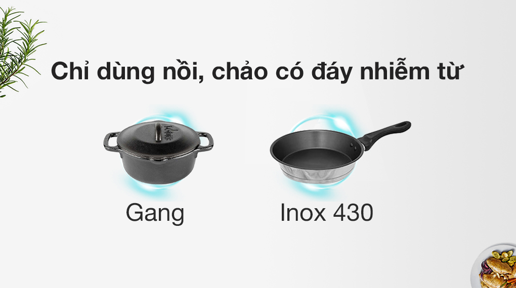 Bếp từ hồng ngoại lắp âm Pramie 2105 - Chảo, nồi nhiễm từ