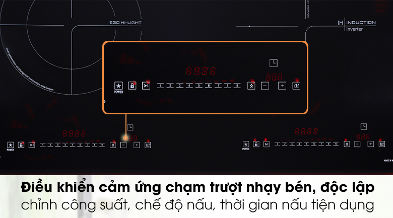 Điều khiển nhạy bén - Bếp từ hồng ngoại Pramie 2108