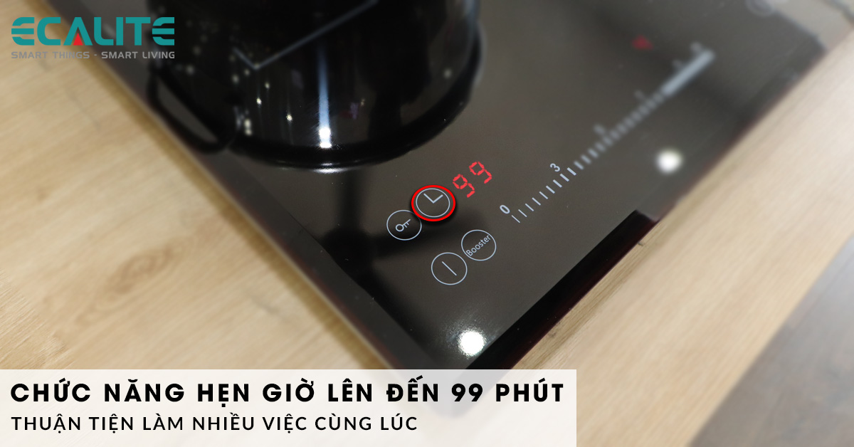 Sản phẩm được trang bị chức năng hẹn giờ lên đến 99 phút