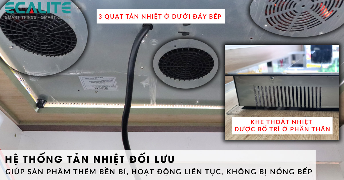 Sản phẩm được trang bị hệ thống quạt tản nhiệt 