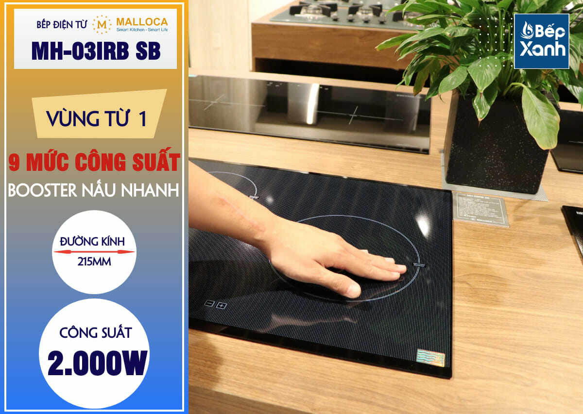 Vùng nấu phải của bếp