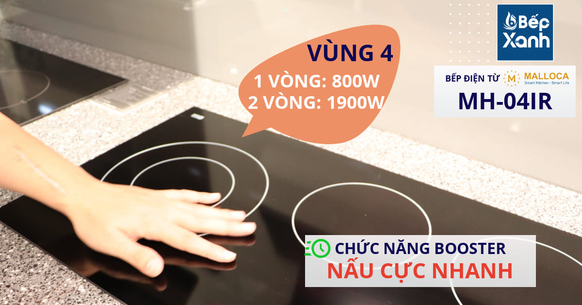 vùng hồng ngoại bếp malloca mh-04ir