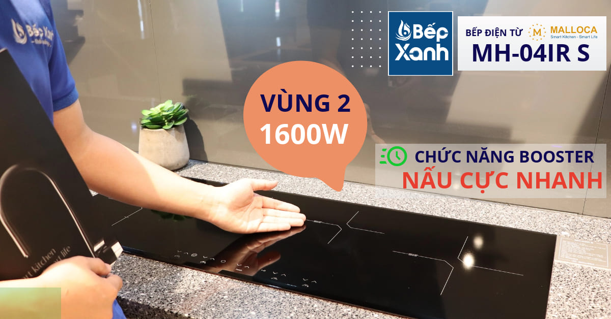 VÙNG NẤU 2 Bếp điện từ Malloca MH-04IR S