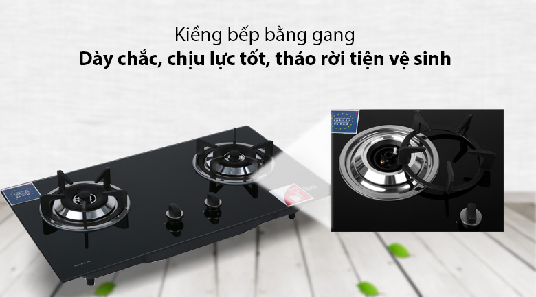 Kiềng gang bền chắc - Bếp gas âm TEKA GS 73 AI AL 2TR