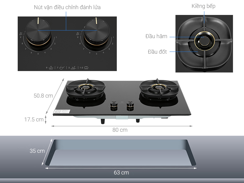 Bếp ga âm Electrolux EHG8251BC