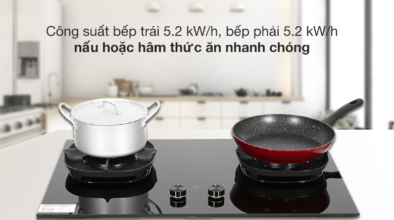 Công suất - Bếp ga âm Electrolux EHG8251BC